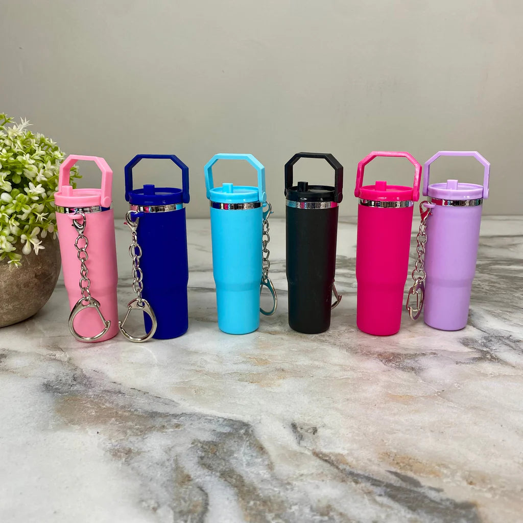 New Mini Stanley Keychain, Colorful Mini Tumbler Keychain, Tumbler Keychain For Handbag New Mini Stanley Keychain, Colorful Mini Tumbler Keychain, Tumbler Keychain For Handbag